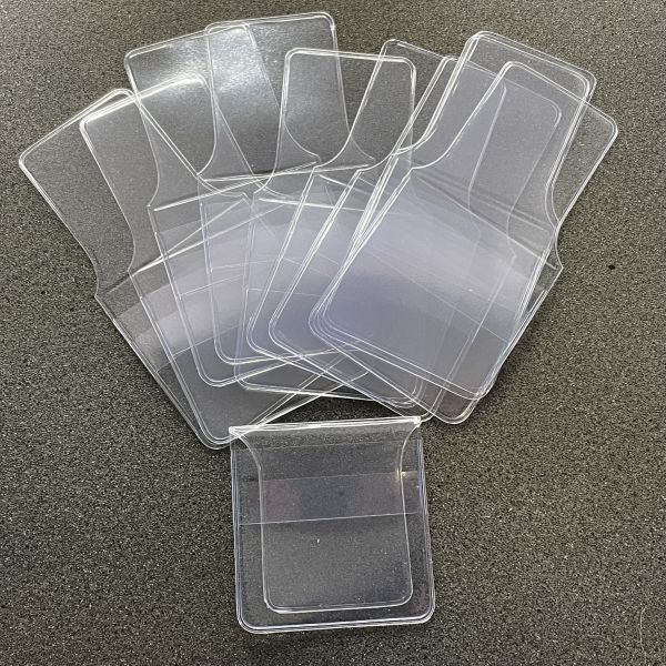10 x PVC Münz Tasche Lindner 50x50mm